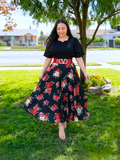 Olivia Black Ruffle Sleeve Dress