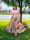 Madelyn White & Candy Pink Dress